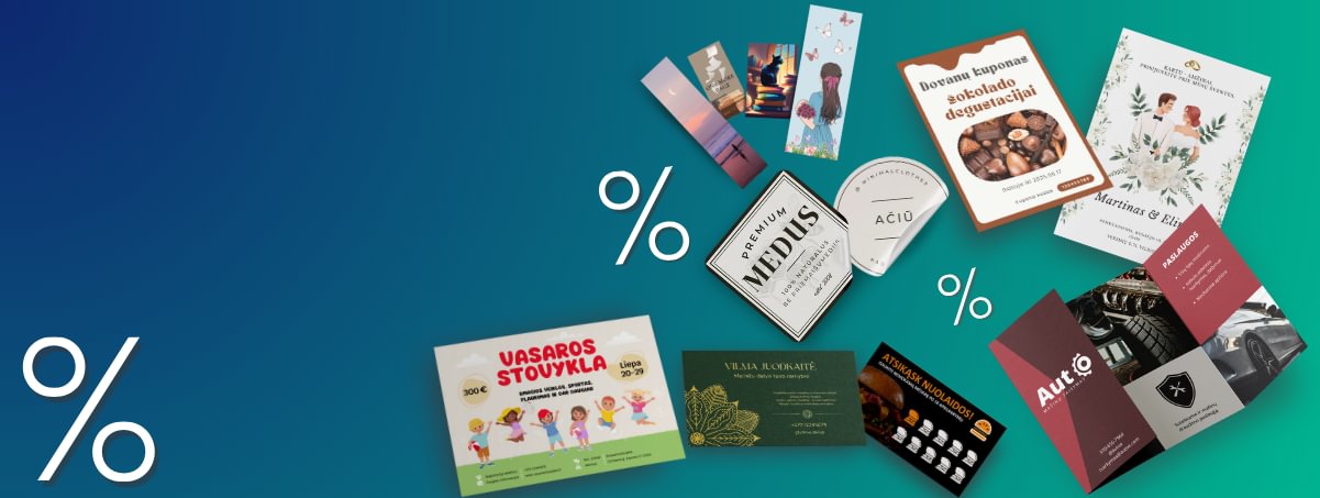 25% nuolaida VISIEMS SPAUDOS PRODUKTAMS su kodu: FLEXPRO25
