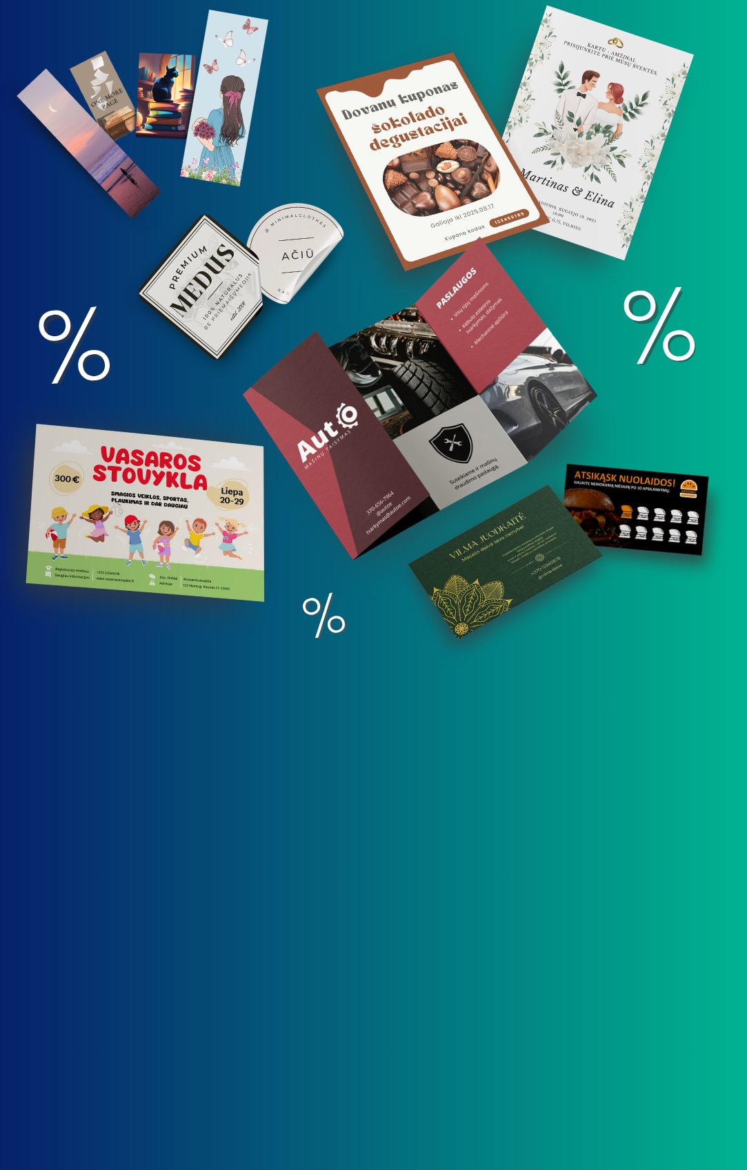 25% nuolaida VISIEMS SPAUDOS PRODUKTAMS su kodu: FLEXPRO25